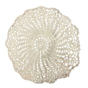 Handmade Crocheted Spiral Doiley